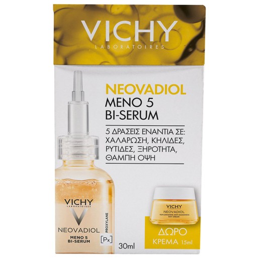 Vichy Πακέτο Προσφοράς Neovadiol Meno 5 Bi-Serum 30ml & Δώρο Replenishing Anti-Sagginess Day Cream 15ml