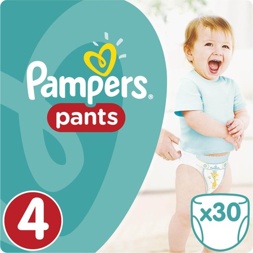 Pampers Pants No4 (9-14kg) 30 πάνες Pampers Pants No4 (9-14kg) 30 πάνες