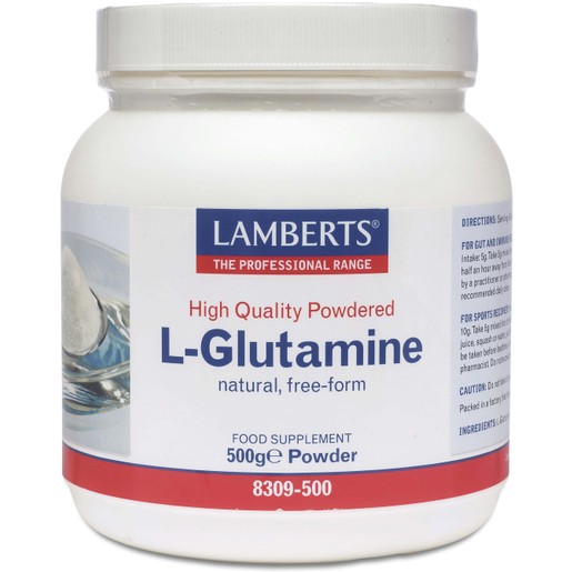 Lamberts L-Glutamine 500gr Powder Lamberts L-Glutamine 500gr Powder