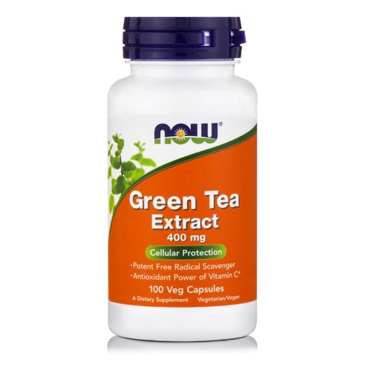 Now Foods Green Tea Extract 400mg Αντιοξειδωτικό Συμπλήρωμα Διατροφής με Πράσινο Τσάι, για την Καύση του Λίπους 100veg.caps