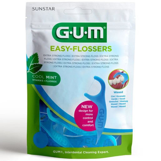 Gum Easy Flossers + Fluoride & Vitamin E Κερωμένο Οδοντικό Νήμα με Γεύση Δροσερής Μέντας (890) Gum Easy Flossers + Fluoride & Vitamin E Κερωμένο Οδοντικό Νήμα με Γεύση Δροσερής Μέντας (890)