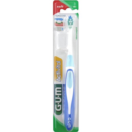 Gum ActiVital Ultra Compact Soft Οδοντόβουρτσα με Θήκη Προστασίας (585) Gum ActiVital Ultra Compact Soft Οδοντόβουρτσα με Θήκη Προστασίας (585)