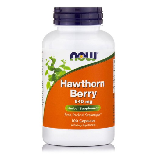 Now Foods Hawthorn Berry 540mg Συμπλήρωμα Διατροφής με Αγγειοδιασταλτική Δράση & Τόνωση των Αιμοφόρων Αγγείων 100 Caps