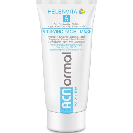 Helenvita ACNormal Purifying Facial Mask Μάσκα για Βαθύ Καθαρισμό της Λιπαρής με Τάση Ακμής, Επιδερμίδας 75ml Helenvita ACNormal Purifying Facial Mask Μάσκα για Βαθύ Καθαρισμό της Λιπαρής με Τάση Ακμής, Επιδερμίδας 75ml