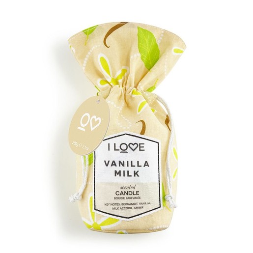 I love...Vanilla Milk Scented Candle Bougie Parfum 200gr I love...Vanilla Milk Scented Candle Bougie Parfum 200gr