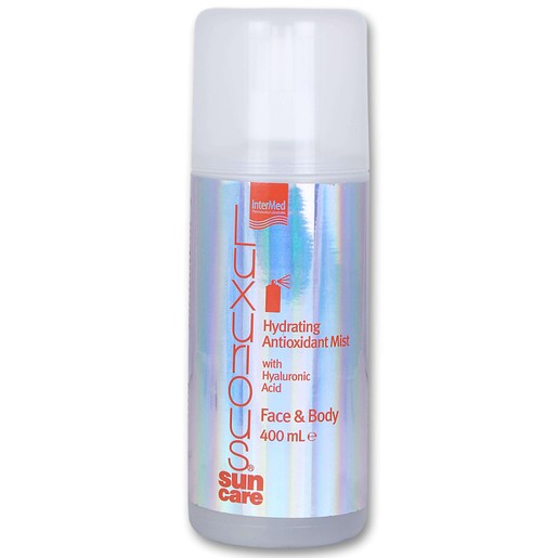 Luxurious Sun Care Hydrating Antioxidant Mist Face & Body Ενυδατικό Νερό για Πρόσωπο-Σώμα για Μετά τον Ήλιο 400ml Luxurious Sun Care Hydrating Antioxidant Mist Face & Body Ενυδατικό Νερό για Πρόσωπο-Σώμα για Μετά τον Ήλιο 400ml