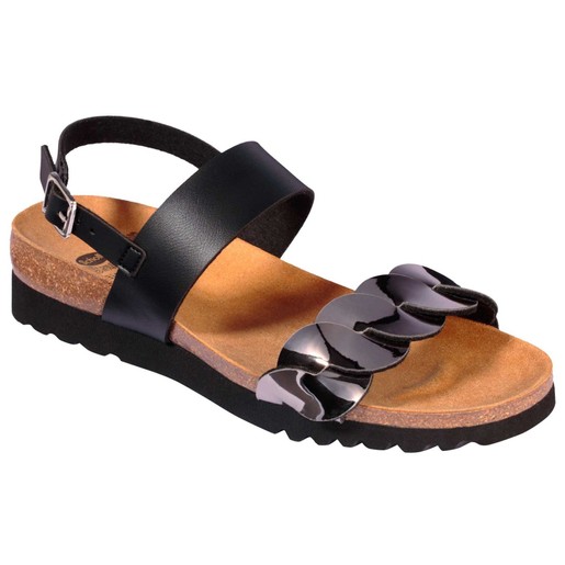 Scholl Shoes Jada Sandal F274311140 Black/Pewter 1 Ζευγάρι Scholl Shoes Jada Sandal F274311140 Black/Pewter 1 Ζευγάρι