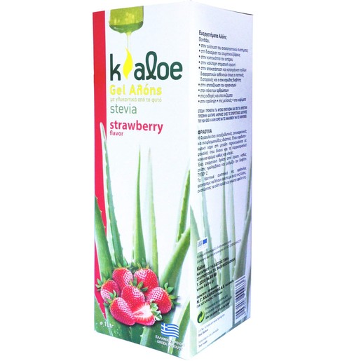 Kaloe Gel Αλόης με Γεύση Φράουλα & Γλυκαντικά Από το Φυτό Stevia 1Lt Kaloe Gel Αλόης με Γεύση Φράουλα & Γλυκαντικά Από το Φυτό Stevia 1Lt