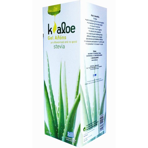 Kaloe Gel Αλόης & Γλυκαντικά Από το Φυτό Stevia 1Lt Kaloe Gel Αλόης & Γλυκαντικά Από το Φυτό Stevia 1Lt