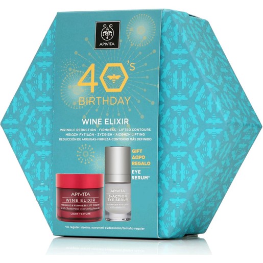 Apivita Πακέτο Προσφοράς 40years Wine Elixir Wrinkle & Firmness Lift Light Day Cream 50ml & Δώρο 5-Action Eye Serum 15ml Apivita Πακέτο Προσφοράς 40years Wine Elixir Wrinkle & Firmness Lift Light Day Cream 50ml & Δώρο 5-Action Eye Serum 15ml