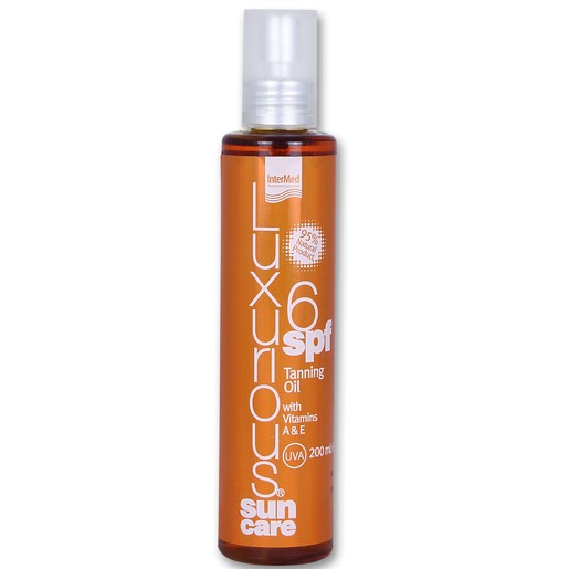 Luxurious Sun Care Tanning Oil With Vitamins A&E Spf6, 200ml