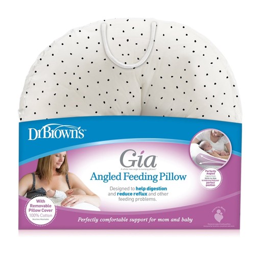 Dr. Browns Μαξιλάρι Θηλασμού Gia Με Κάλυμμα Polka Dots & Δώρο Κάλυμμα Elephants Blue για Αγόρια Dr. Browns Μαξιλάρι Θηλασμού Gia Με Κάλυμμα Polka Dots & Δώρο Κάλυμμα Elephants Blue για Αγόρια