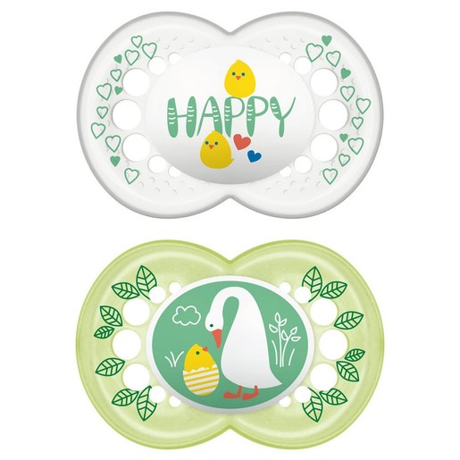 Mam Hello Spring Ορθοδοντική Πιπίλα Σιλικόνης Κωδ 153S από 6 Έως 16 Μηνών 2 Τεμάχια Mam Hello Spring Ορθοδοντική Πιπίλα Σιλικόνης Κωδ 153S από 6 Έως 16 Μηνών 2 Τεμάχια
