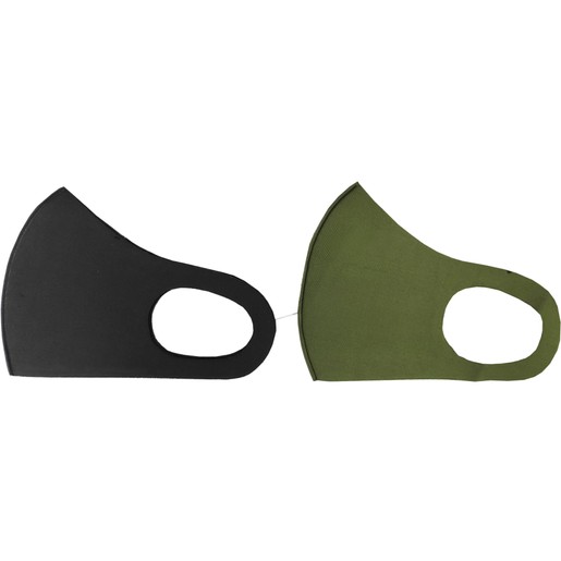TiLi Fashion Face Mask Μάσκα Ενηλίκων Πολλαπλών Χρήσεων Μαύρη - Χακί 2 Τεμάχια TiLi Fashion Face Mask Μάσκα Ενηλίκων Πολλαπλών Χρήσεων Μαύρη - Χακί 2 Τεμάχια