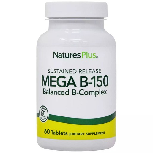 Natures Plus Mega B-150 Πολυβιταμινική Φόρμουλα με Βιταμίνες του Συμπλέγματος Β 60tabs Natures Plus Mega B-150 Πολυβιταμινική Φόρμουλα με Βιταμίνες του Συμπλέγματος Β 60tabs