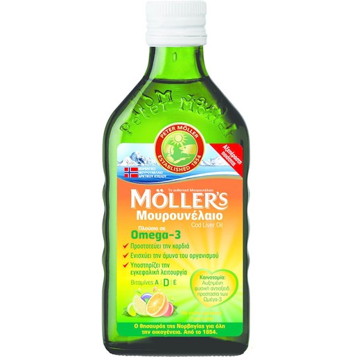 Moller’s Μουρουνέλαιο Γεύση Φρούτων 250ml Moller’s Μουρουνέλαιο Γεύση Φρούτων 250ml