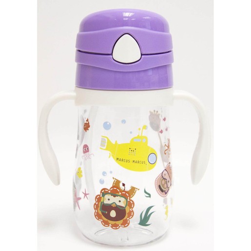 Marcus & Marcus Tritan Straw Bottle Μπουκαλάκι Εκμάθησης με Καλαμάκι Σιλικόνης FDA Καπάκι με Κουμπάκι & Χερούλια 6m+ 300ml Marcus & Marcus Tritan Straw Bottle Μπουκαλάκι Εκμάθησης με Καλαμάκι Σιλικόνης FDA Καπάκι με Κουμπάκι & Χερούλια 6m+ 300ml