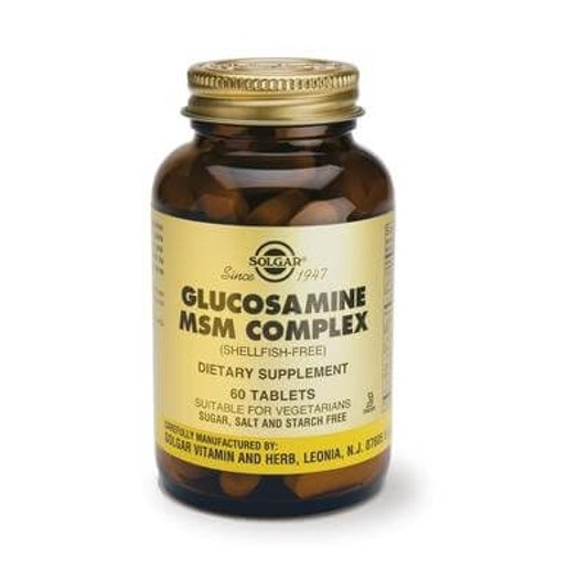 Solgar Glucosamine Msm Complex (Shellfish-Free) tabs 60 tabs Solgar Glucosamine Msm Complex (Shellfish-Free) tabs 60 tabs
