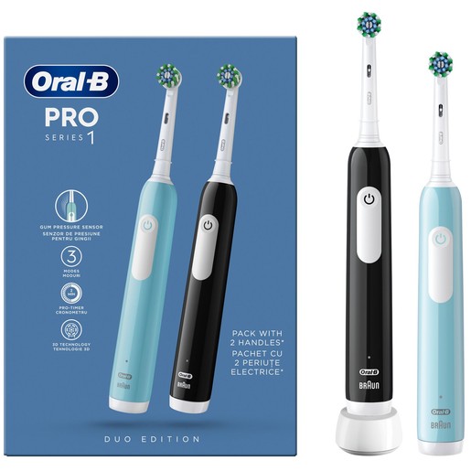Oral-B Pro Series 1 Electric Toothbrush Duo Edition 2 Τεμάχια