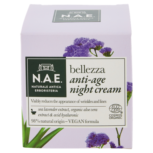 N.A.E. Bellezza Anti-Age Night Cream Αντιγηραντική Κρέμα Νύχτας Εμπλουτισμένη με Υαλουρονικό Οξύ 50ml N.A.E. Bellezza Anti-Age Night Cream Αντιγηραντική Κρέμα Νύχτας Εμπλουτισμένη με Υαλουρονικό Οξύ 50ml