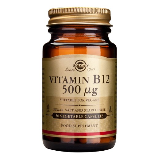 Solgar Vitamin B12 500μg (κοβαλαμίνη) 50veg.caps Solgar Vitamin B12 500μg (κοβαλαμίνη) 50veg.caps
