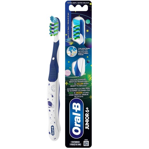 Oral-B Junior 6+ Years Extra Soft Toothbrush 1 Τεμάχιο - Μπλε
