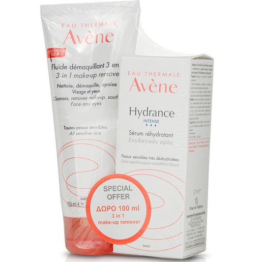 Avene Πακέτο Προσφοράς Hydrance Intense Serum Rehydratant Ενυδατικός Ορός Προσώπου 30ml & Δώρο Fluide Démaquillant 3-in-1, 100ml Avene Πακέτο Προσφοράς Hydrance Intense Serum Rehydratant Ενυδατικός Ορός Προσώπου 30ml & Δώρο Fluide Démaquillant 3-in-1, 100ml
