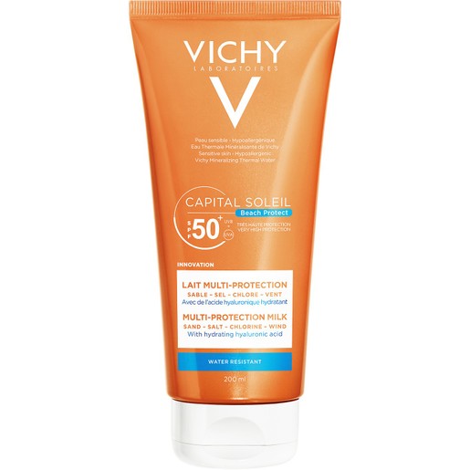 Vichy Capital Soleil Beach Protect Multi-Protection Milk Spf50+ Αντηλιακό Γαλάκτωμα Προσώπου Σώματος Πολλαπλής Προστασίας 200ml Vichy Capital Soleil Beach Protect Multi-Protection Milk Spf50+ Αντηλιακό Γαλάκτωμα Προσώπου Σώματος Πολλαπλής Προστασίας 200ml