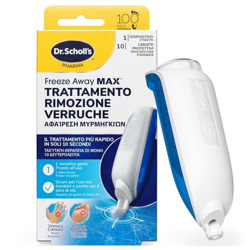 Dr. Scholl\'s Freeze Away Max Wart Remover 1 Συσκευή & 10 Επιθέματα