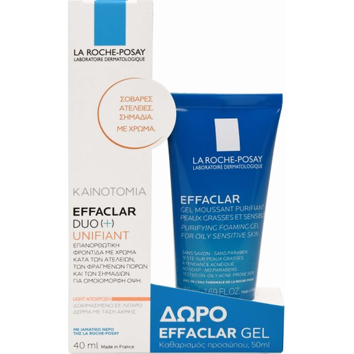 La Roche-Posay Πακέτο Προσφοράς Effaclar Duo (+) Unifiant Light 40ml & Δώρο Effaclar Gel 50ml La Roche-Posay Πακέτο Προσφοράς Effaclar Duo (+) Unifiant Light 40ml & Δώρο Effaclar Gel 50ml