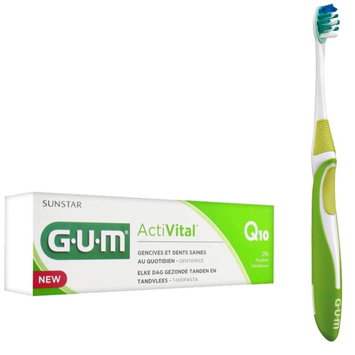 Gum Πακέτο Προσφοράς Activital Q10 Toothgel Οδοντόκρεμα 75ml (6050) & Gum Activital Compact Medium Οδοντόβουρτσα (583) Gum Πακέτο Προσφοράς Activital Q10 Toothgel Οδοντόκρεμα 75ml (6050) & Gum Activital Compact Medium Οδοντόβουρτσα (583)