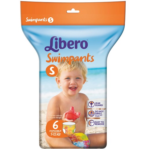 Libero Swimpants Small (7-12kg), 6 πάνες