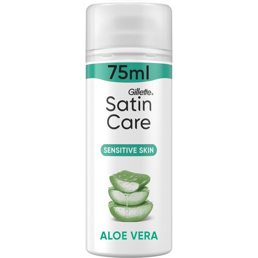 Gillette Satin Care Sensitive Shave Gel with Aloe Travel Size 75ml