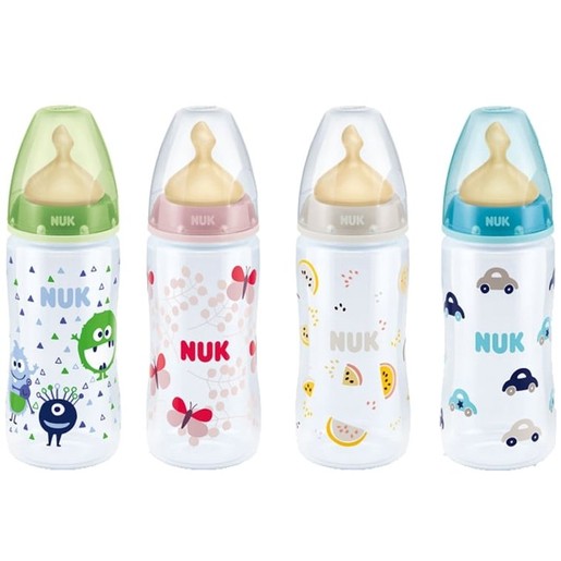 Nuk First Choice Plus Μπιμπερό Πολυπροπυλενίου (PP) με Θηλή Καουτσουκ 300ml Nuk First Choice Plus Μπιμπερό Πολυπροπυλενίου (PP) με Θηλή Καουτσουκ 300ml