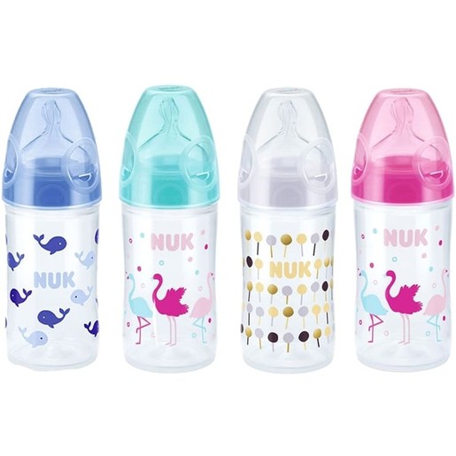 NUK New Classic Μπιμπερό Πολυπροπυλένιο Στενό Σχήμα με Θηλή Σιλικόνης 150ml NUK New Classic Μπιμπερό Πολυπροπυλένιο Στενό Σχήμα με Θηλή Σιλικόνης 150ml