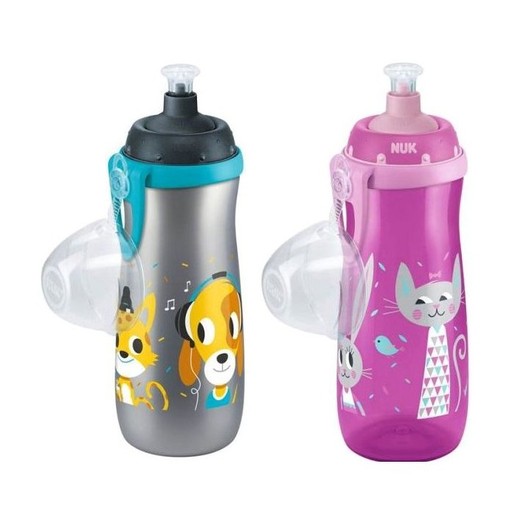 Nuk Sports Cup Πλαστικό Παγουράκι με Καπάκι Push-Pull 36m+ 450ml Nuk Sports Cup Πλαστικό Παγουράκι με Καπάκι Push-Pull 36m+ 450ml