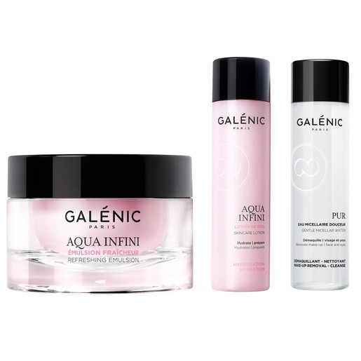 Galenic Gift Box Aqua Infini Emulsion Fraicheur Peaux Normales 50ml & Δώρο Aqua Infini Skincare Lotion,Pur Eau Micellaire 2x40ml Galenic Gift Box Aqua Infini Emulsion Fraicheur Peaux Normales 50ml & Δώρο Aqua Infini Skincare Lotion,Pur Eau Micellaire 2x40ml