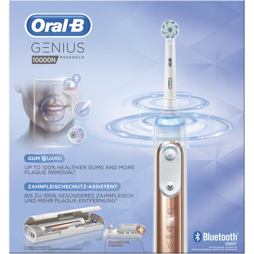 Oral-B Genius 10000 N Rose Gold Προηγμένη Ηλεκτρική Οδοντόβουρτσα με 6 Διαφορετικά Προγράμματα Καθαρισμού, Σύνδεση Bluetooth Oral-B Genius 10000 N Rose Gold Προηγμένη Ηλεκτρική Οδοντόβουρτσα με 6 Διαφορετικά Προγράμματα Καθαρισμού, Σύνδεση Bluetooth