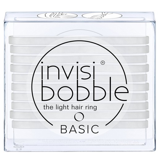 Invisibobble Basic Crystal Clear Διακριτικό Λαστιχάκι Μαλλιών Διάφανο, Συσκευασία 10 Τεμαχίων Invisibobble Basic Crystal Clear Διακριτικό Λαστιχάκι Μαλλιών Διάφανο, Συσκευασία 10 Τεμαχίων