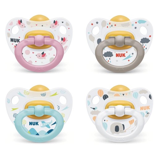 Nuk Classic Happy Kids Πιπίλα Καουτσούκ 1 Τεμάχιο Nuk Classic Happy Kids Πιπίλα Καουτσούκ 1 Τεμάχιο