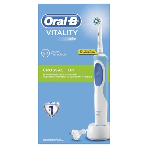 Oral-B Vitality Deluxe Επαναφορτιζόμενη Ηλεκτρική Οδοντόβουρτσα Oral-B Vitality Deluxe Επαναφορτιζόμενη Ηλεκτρική Οδοντόβουρτσα