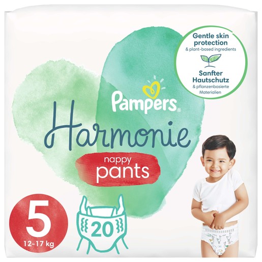 Pampers Harmonie Nappy Pants No5 (12-17kg) 20 πάνες Pampers Harmonie Nappy Pants No5 (12-17kg) 20 πάνες