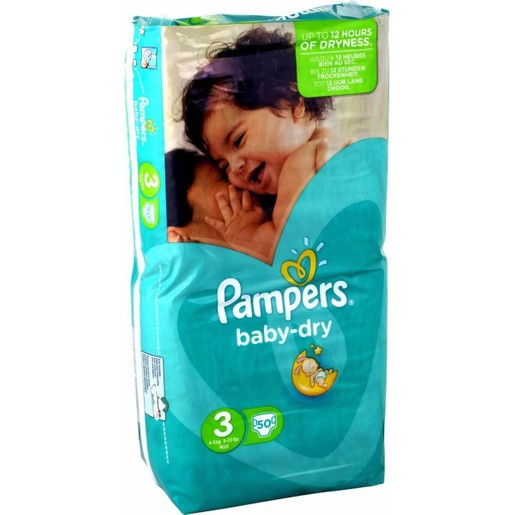 Pampers Baby Dry Midi No3 (4-9kg), 50 πάνες Pampers Baby Dry Midi No3 (4-9kg), 50 πάνες