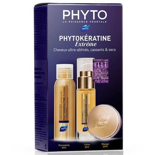 Phyto Πακέτο Προσφοράς Phytokeratine Extreme Exceptional Cream 30ml, Shampoo 50ml & Mask 50ml Κατεστραμμένα - Αφυδατωμένα Μαλλιά Phyto Πακέτο Προσφοράς Phytokeratine Extreme Exceptional Cream 30ml, Shampoo 50ml & Mask 50ml Κατεστραμμένα - Αφυδατωμένα Μαλλιά
