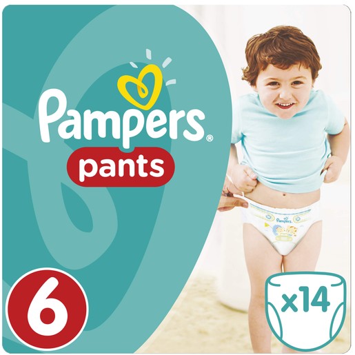 Pampers Pants No6 (15+kg) 14 πάνες Pampers Pants No6 (15+kg) 14 πάνες