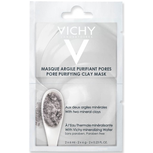 Vichy Masque Argile Purifiant Pores 2x6ml Vichy Masque Argile Purifiant Pores 2x6ml