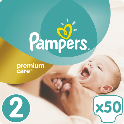 Pampers Premium Care No2 (3-6kg) 50 πάνες Pampers Premium Care No2 (3-6kg) 50 πάνες