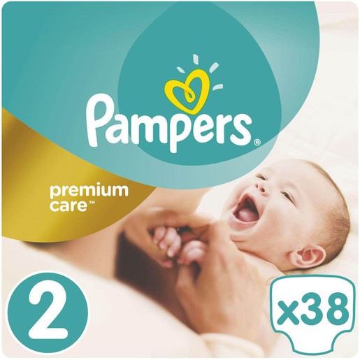 Pampers Premium Care No2 (3-6kg) 38 πάνες Pampers Premium Care No2 (3-6kg) 38 πάνες