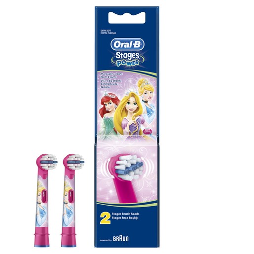 Oral-b Stages Power Princess Ανταλλακτικές Κεφαλές 2 τεμάχια Oral-b Stages Power Princess Ανταλλακτικές Κεφαλές 2 τεμάχια
