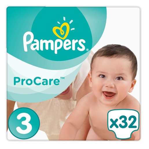 Pampers ProCare Premium Protection No3 (5-9kg) 32 πάνες Pampers ProCare Premium Protection No3 (5-9kg) 32 πάνες